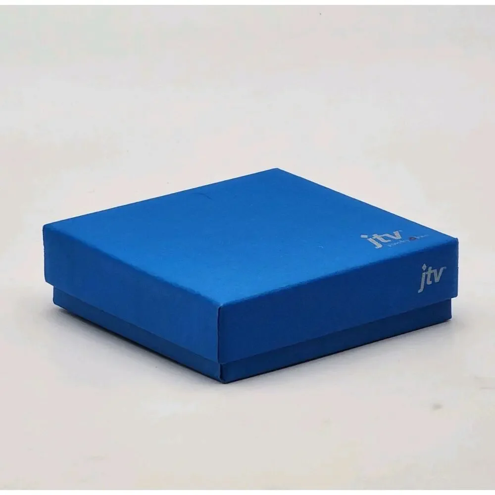 Lot Of 20 Empty Jewelry Boxes Cardboard Blue JTV logo FAST SHIPPING